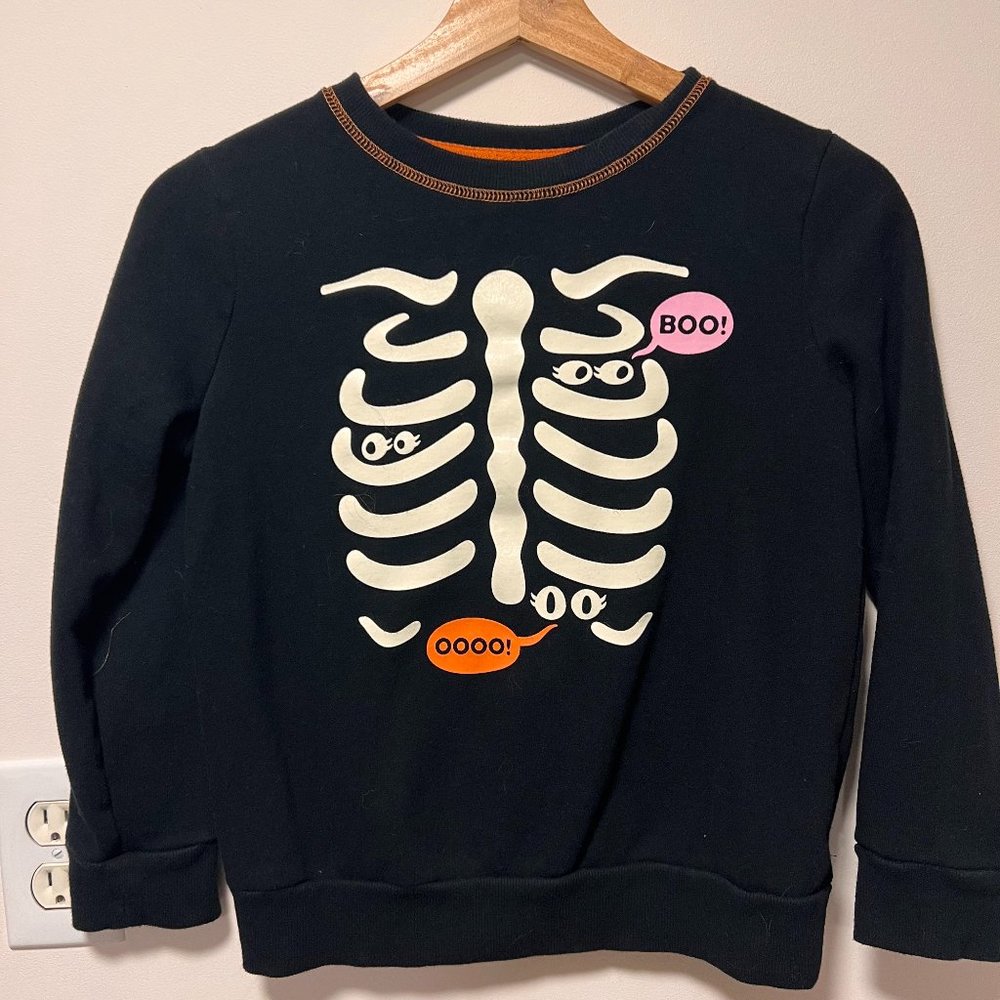 Halloween Kids Skeleton Sweatshirt